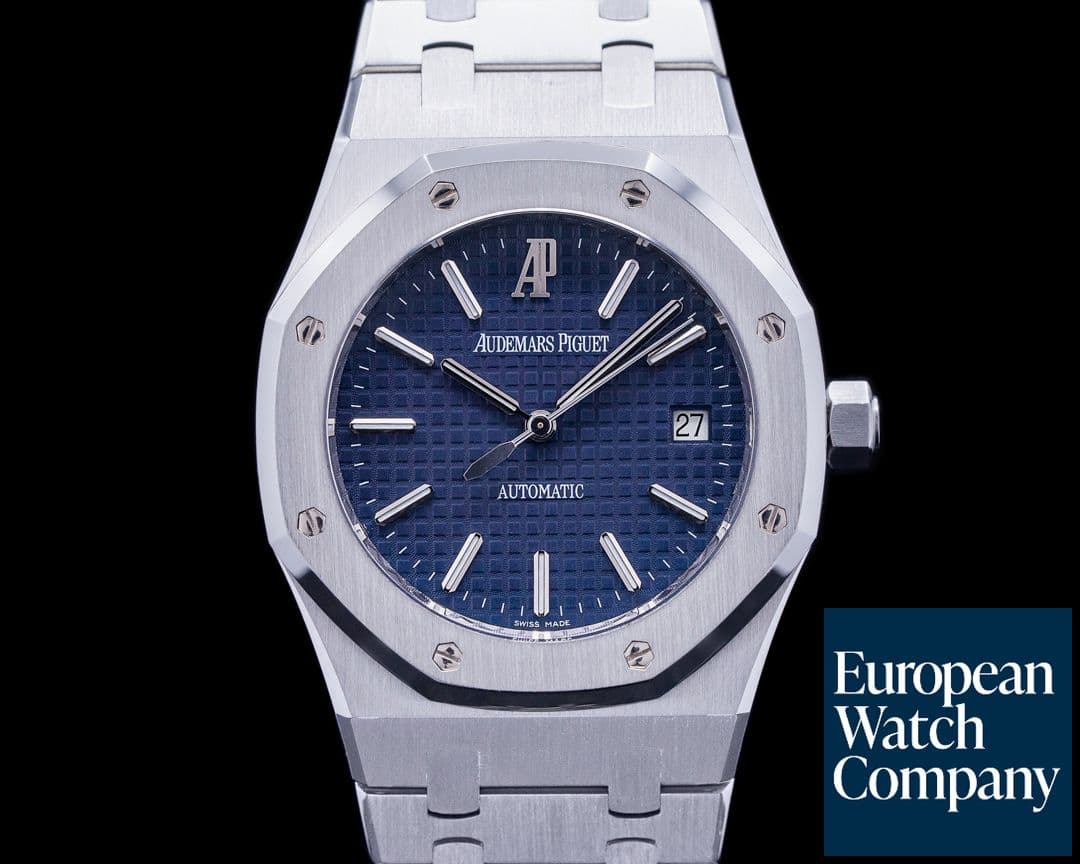 Image of Audemars Piguet Royal Oak BLUE Dial 15300ST SS FULL SET