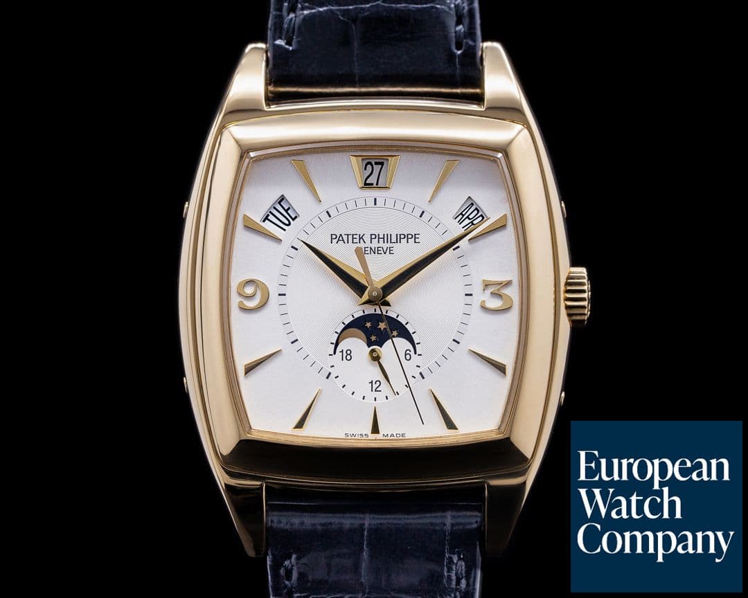 Image of Patek Philippe Gondolo Calendario 5135J Silver Dial 18K Yellow Gold 
