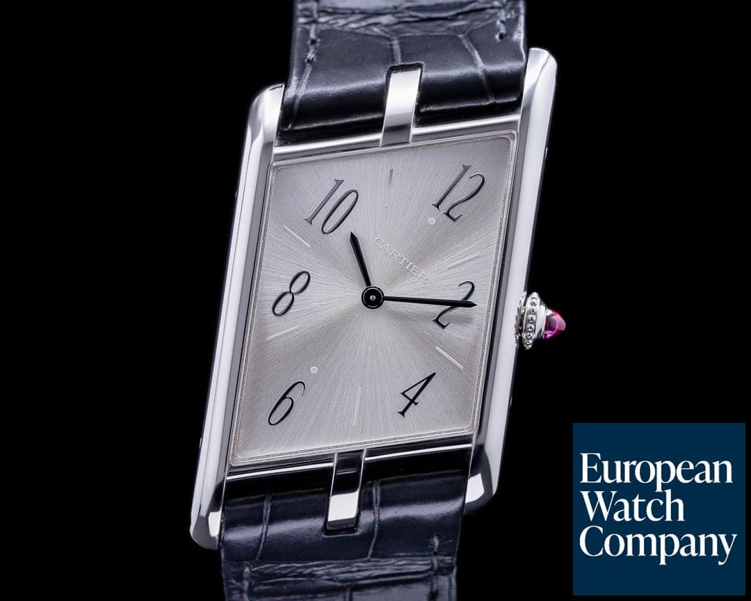 Image of Cartier Privee Collection Tank Asymetrique WGTA0042 Platinum