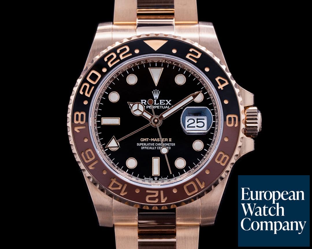 Image of Rolex GMT Master II 126715 18K Everose Ceramic Root Beer 2021