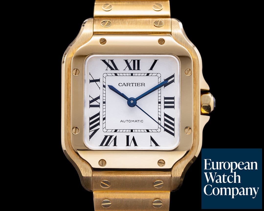 Image of Cartier Santos Medium 18K Yellow Gold Automatic 2022