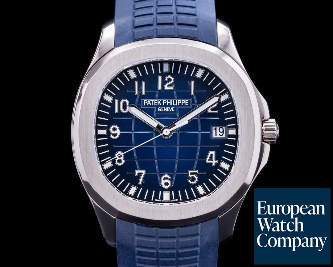 Image of Patek Philippe Aquanaut 5168G 18K White Gold / Blue Dial 