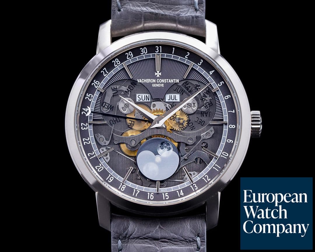 Image of Vacheron Constantin Traditionnelle Complete Calendar Openface 18K White Gold