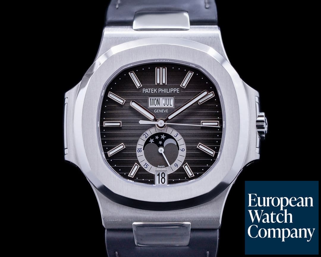 Image of Patek Philippe Nautilus Annual Calendar 5726 Moon SS Grey Dial FULL SET