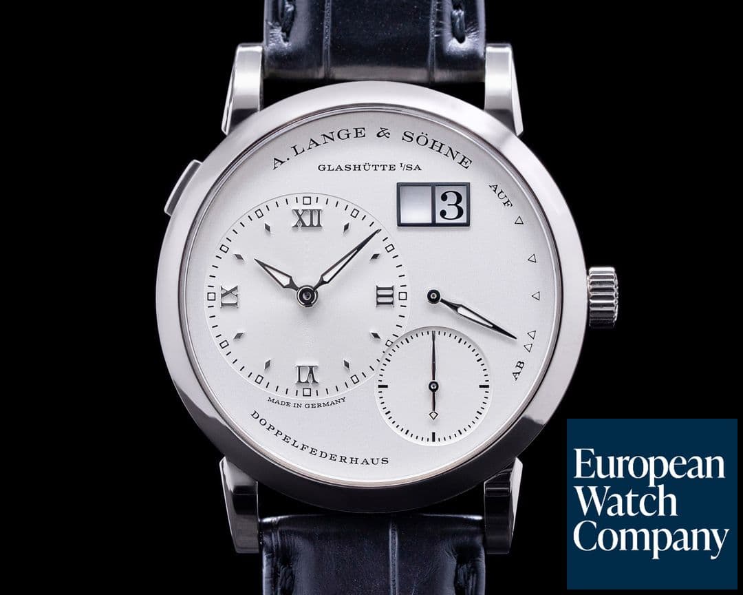 Image of A. Lange and Sohne Lange 1 18K White Gold Silver Dial NEW MOVEMENT