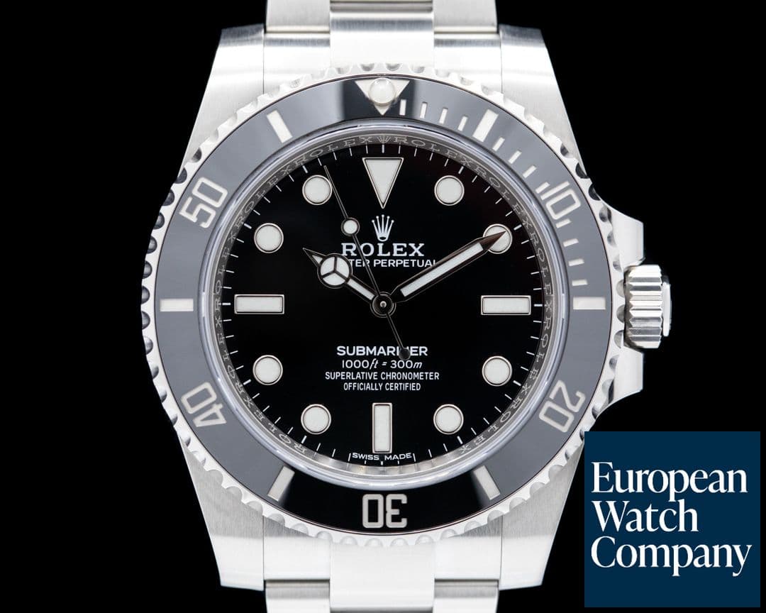 Image of Rolex Submariner 114060 No Date Ceramic Bezel SS