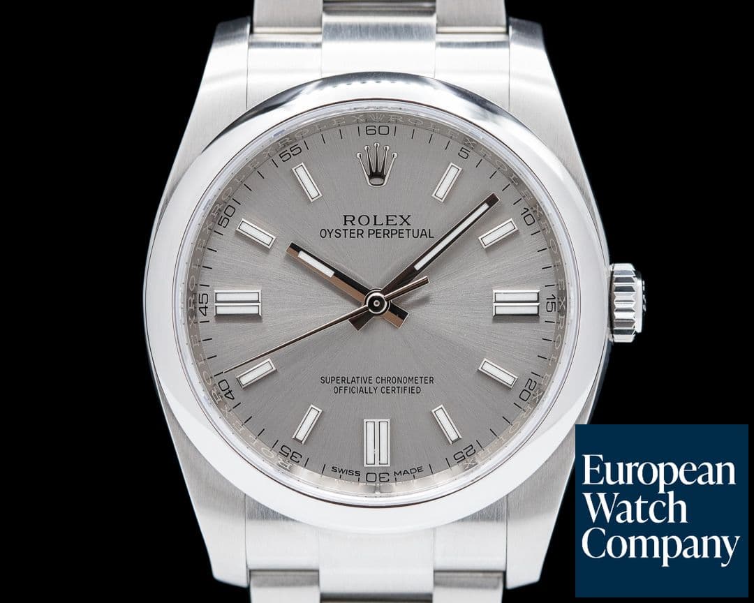 Image of Rolex Oyster Perpetual 116000 SS Rhodium Dial 