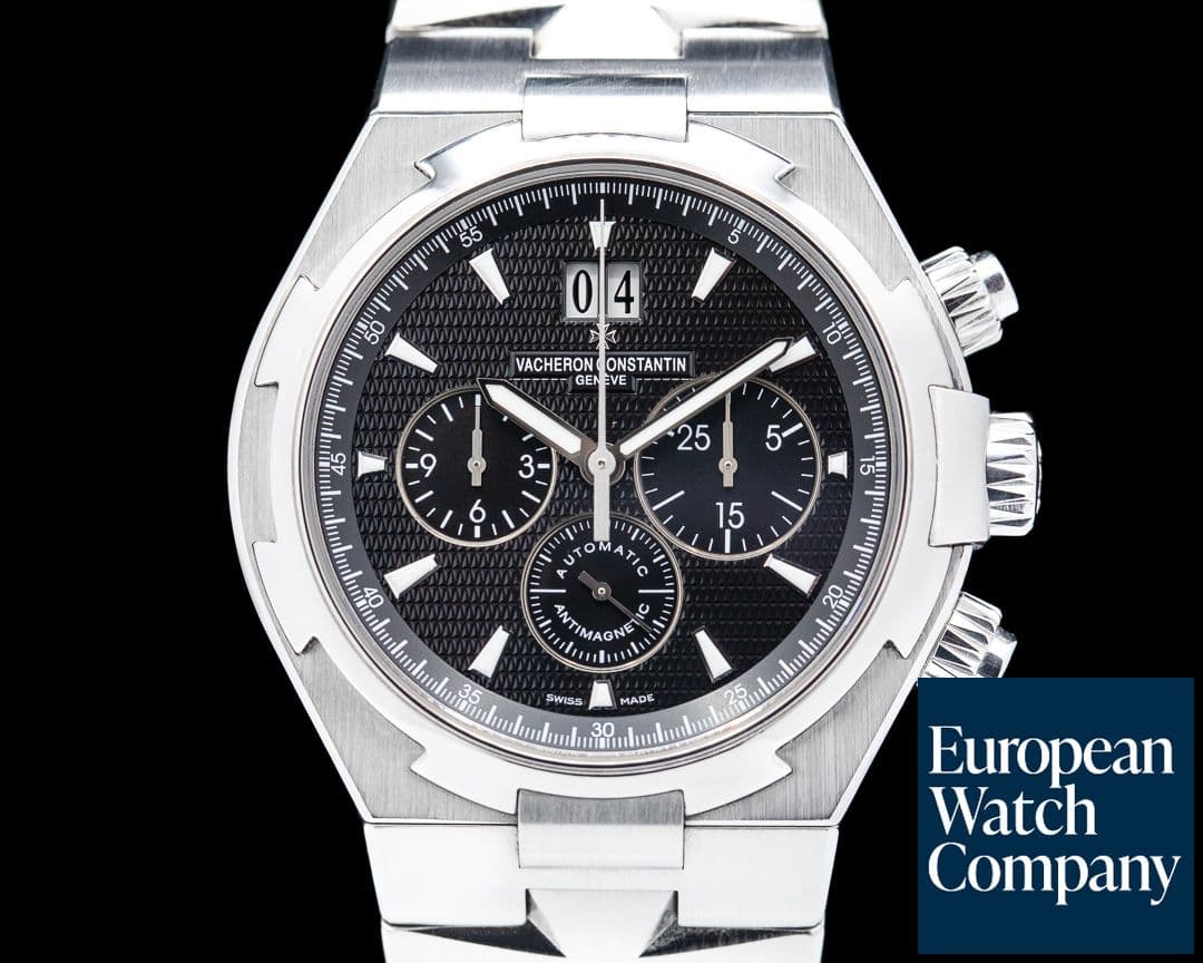 Image of Vacheron Constantin Overseas Chronograph 49150 Black Dial SS 