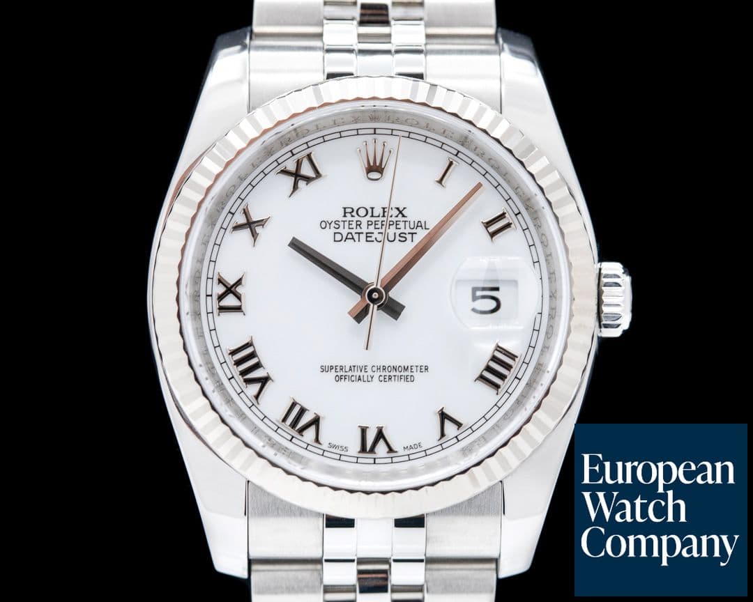 Image of Rolex Datejust SS Jubilee White Roman Dial 