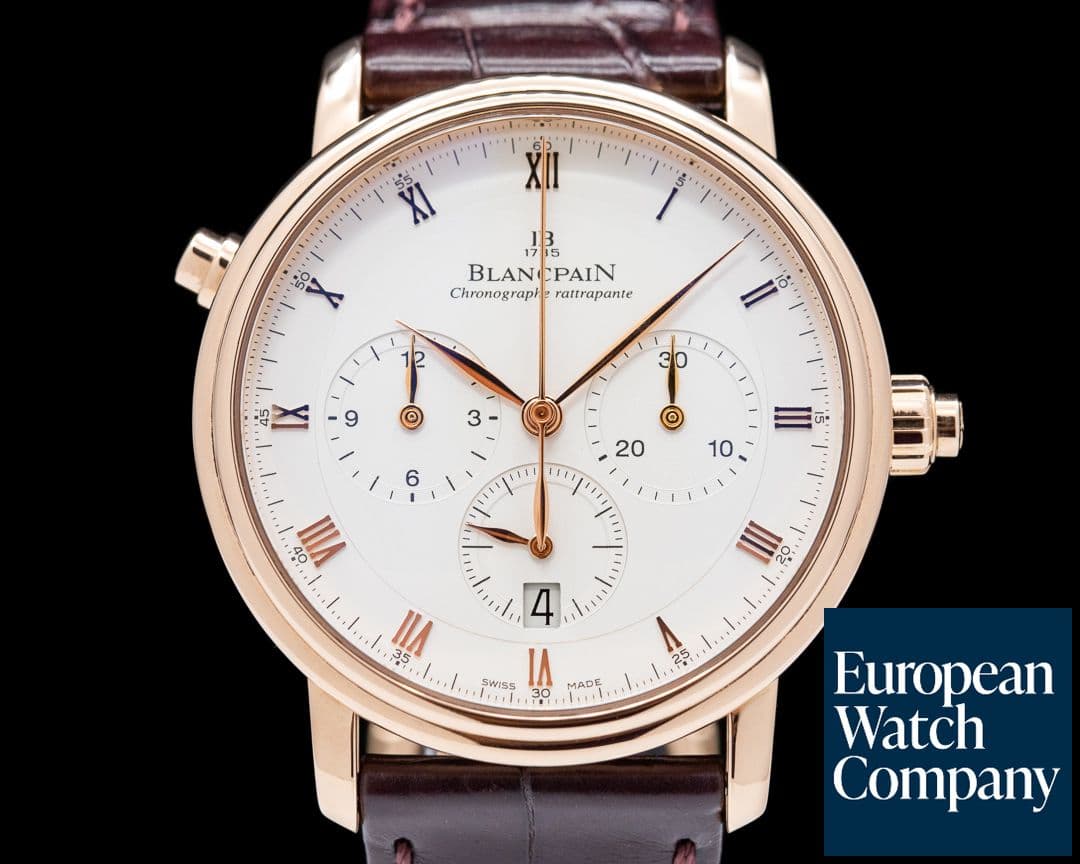 Image of Blancpain Villeret Monopusher Rattrapante Chronograph