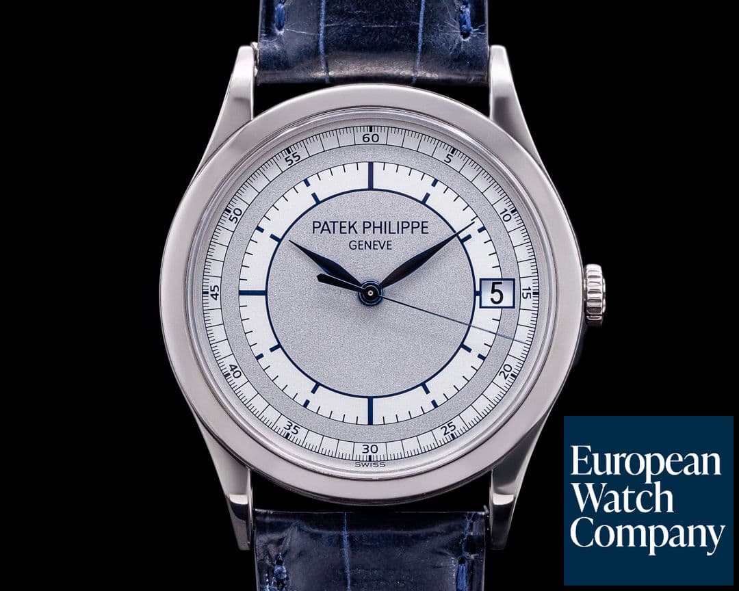 Image of Patek Philippe Calatrava 18K White Gold Sector Dial 