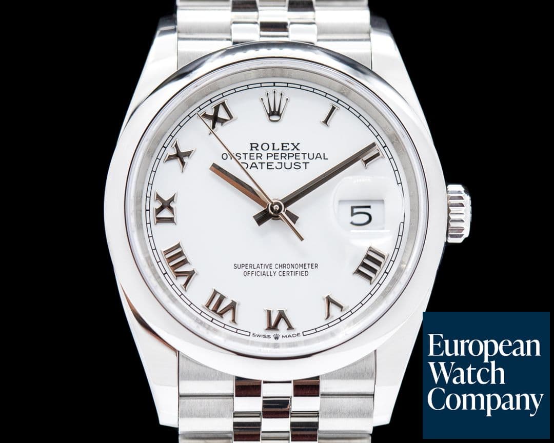 Image of Rolex Datejust 126200 White Roman Dial/Jubilee Bracelet 2020