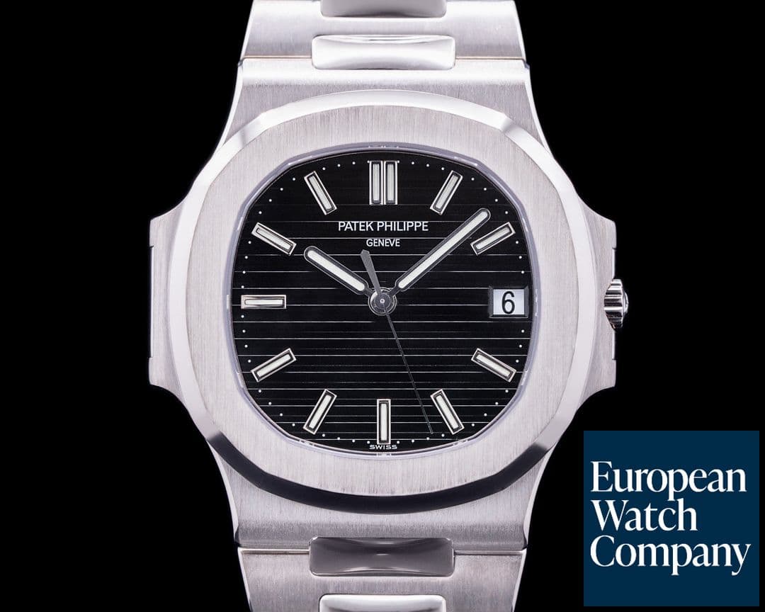 Image of Patek Philippe Nautilus 3711 18K White Gold Black Dial RARE + SERVICED 