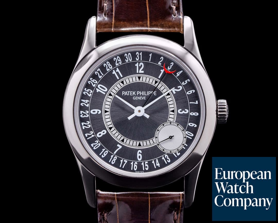 Image of Patek Philippe Calatrava 6000G Gray Dial 18K White Gold / Deployant