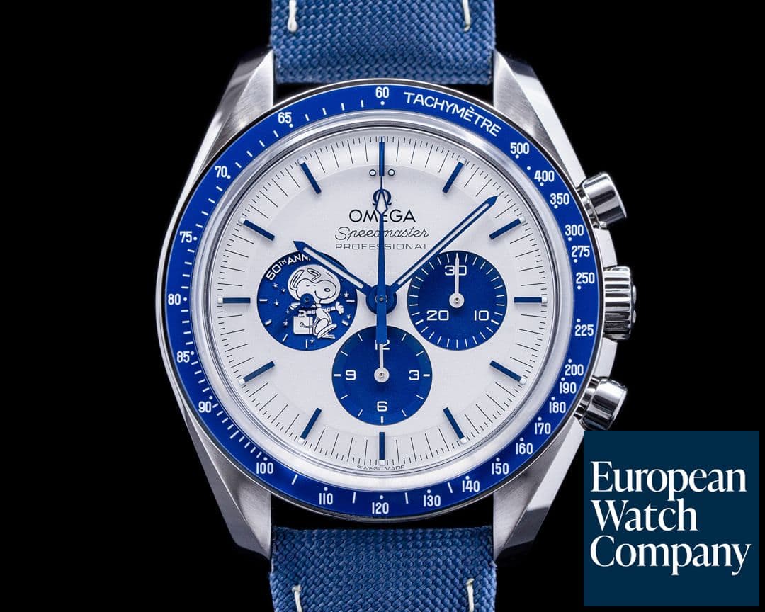 Image of Omega Speedmaster Silver Snoopy Award 50th Anniversary UNWORN