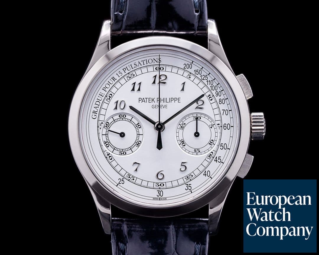 Image of Patek Philippe Chronograph 5170G 18K White Gold / Silver Pulsation 