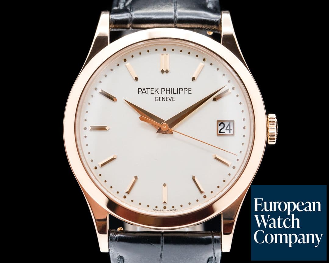 Image of Patek Philippe Calatrava 5296R 18K Rose Gold Silver Dial 