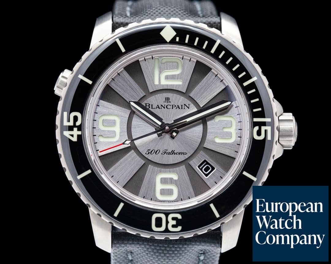 Image of Blancpain 500 Fathoms Titanium Silver Dial "Cannes Edition" Limited to 50 Pieces