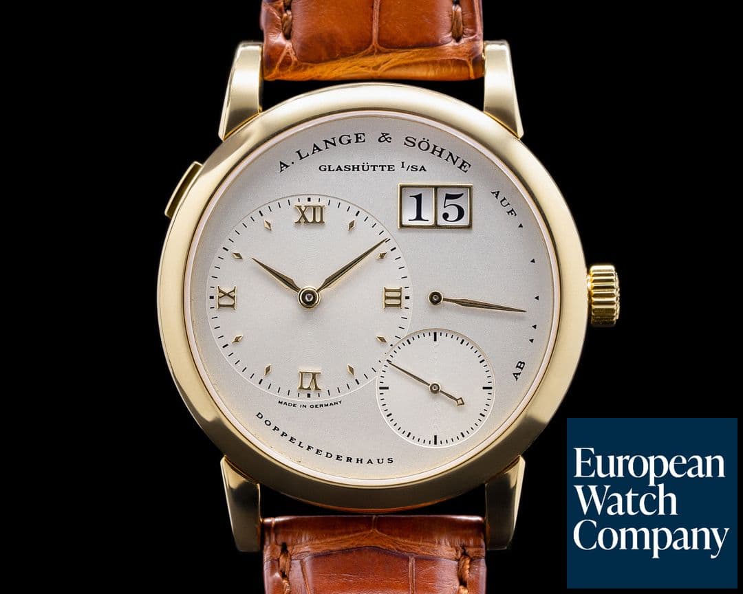 Image of A. Lange and Sohne FIRST SERIES Lange 1 101.001 18K Yellow Gold SOLID BACK