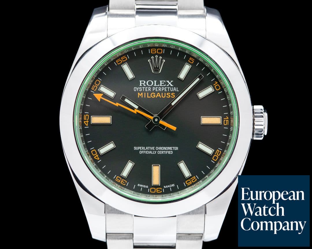 Image of Rolex Milgauss 116400GV Green Crystal Edition