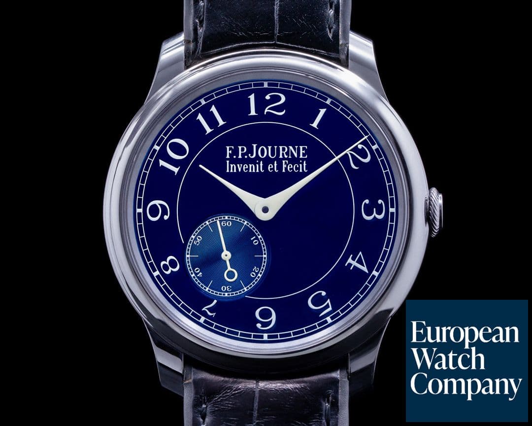 Image of F. P. Journe Chronometre Bleu Tantalum Blue Dial 