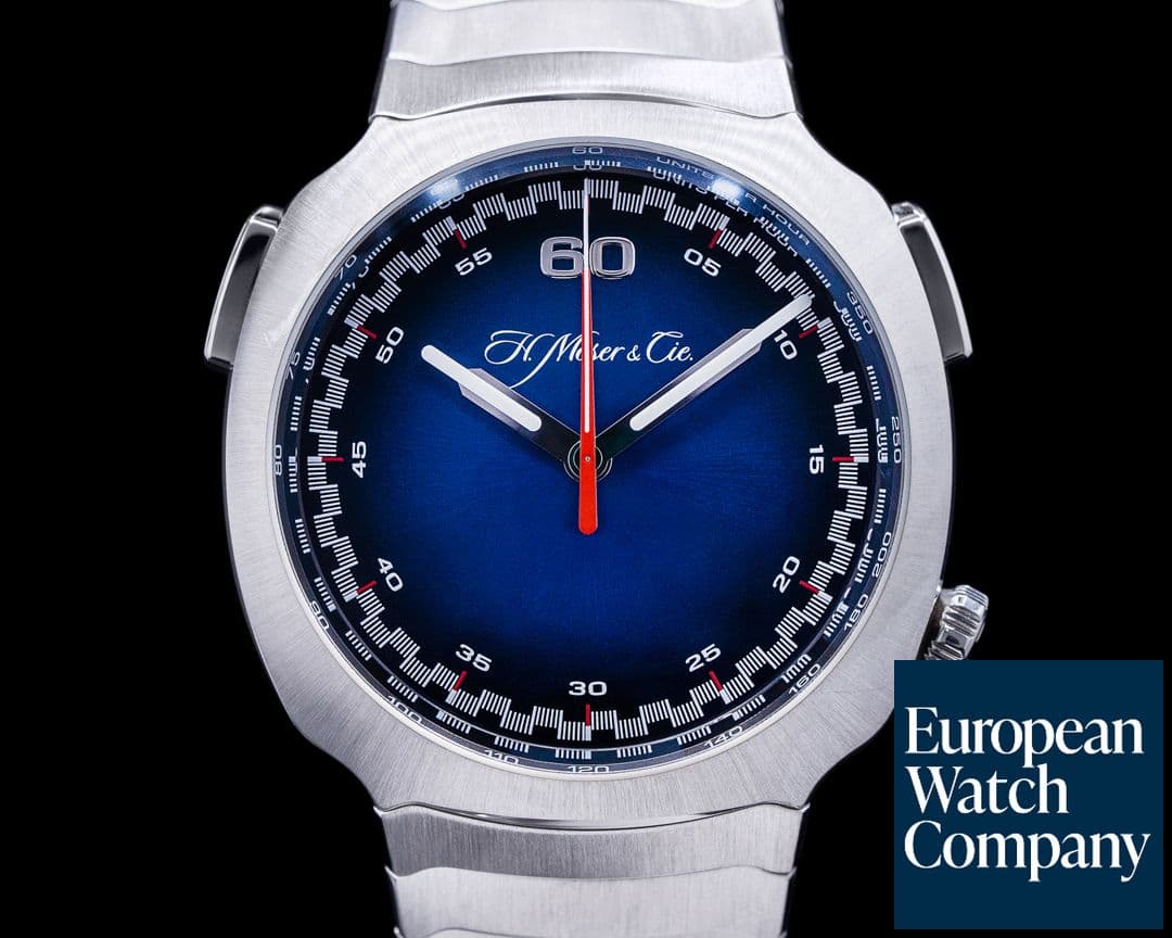 Image of H. Moser and Cie. Moser Streamliner Flyback Chrongraph Blue Dial 