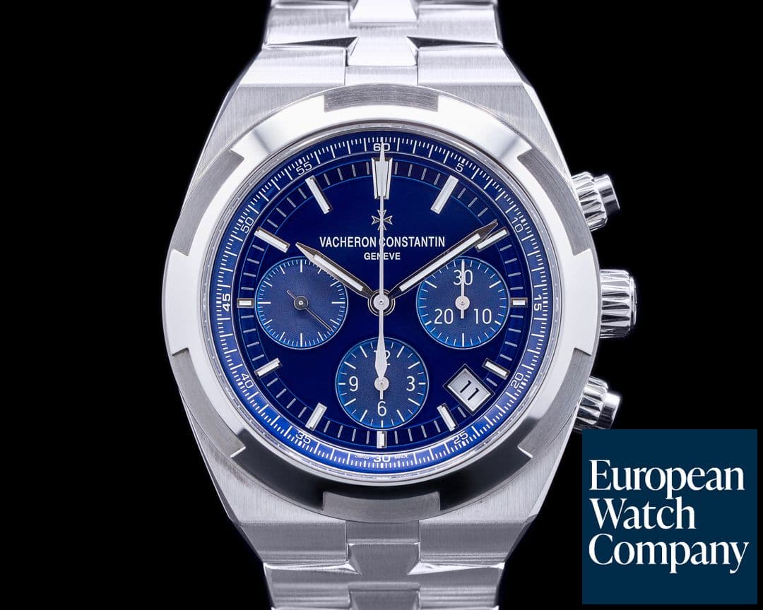 Image of Vacheron Constantin Overseas Chronograph 5500V Blue Dial SS FULL SET 2021