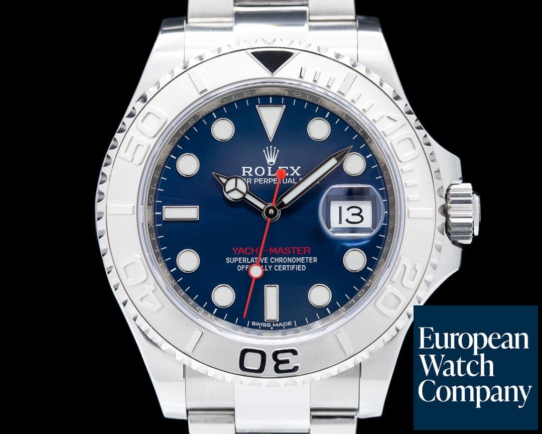 Image of Rolex Yacht Master SS Blue Dial / Platinum Bezel
