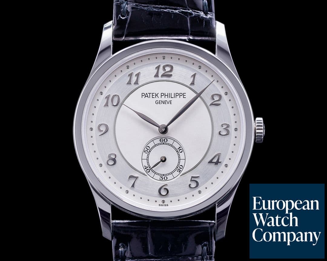Image of Patek Philippe Calatrava Platinum 5196P Silver Dial Arabic Numerals 