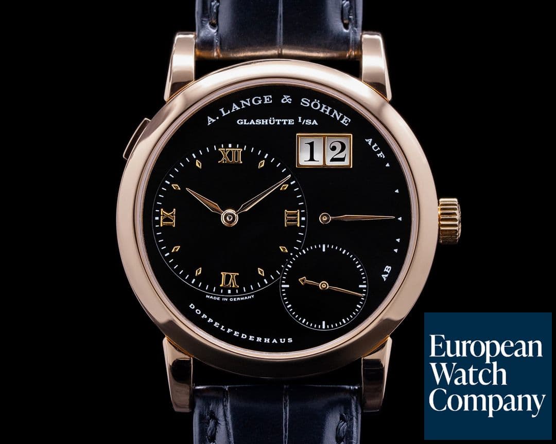 Image of A. Lange and Sohne Lange 1 101.031 18K Rose Gold Black Dial