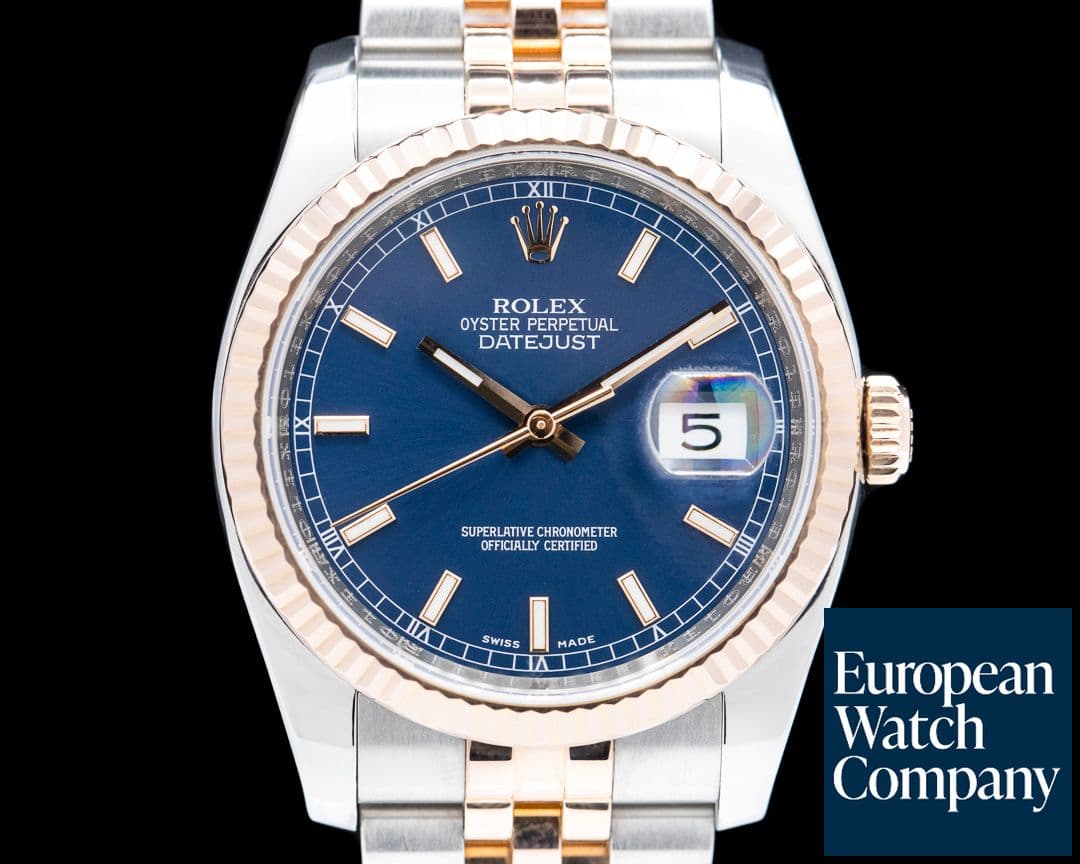 Image of Rolex Datejust SS / Everrose Gold Blue Dial