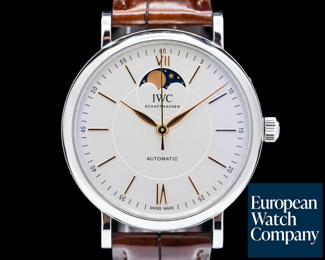 Image of IWC Portofino Automatic Moon Phase SS Silver Dial 2021