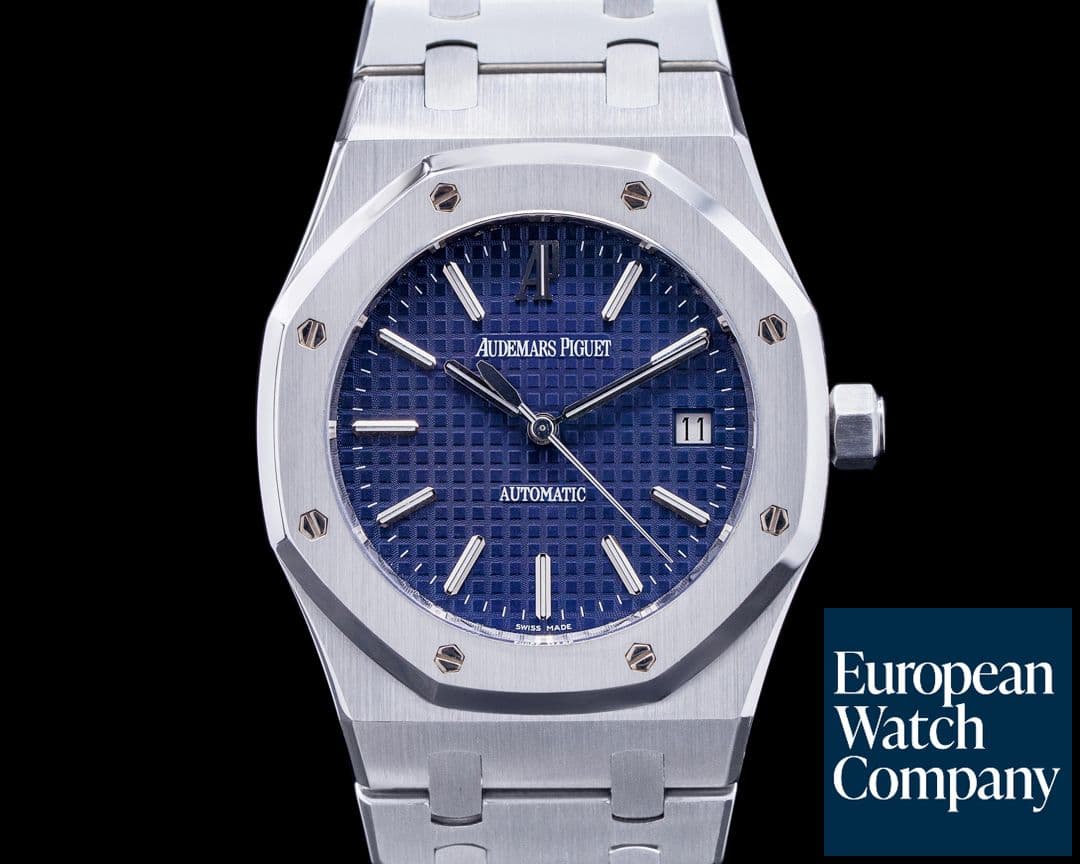 Image of Audemars Piguet Royal Oak BLUE Dial 15300ST SS FULL SET