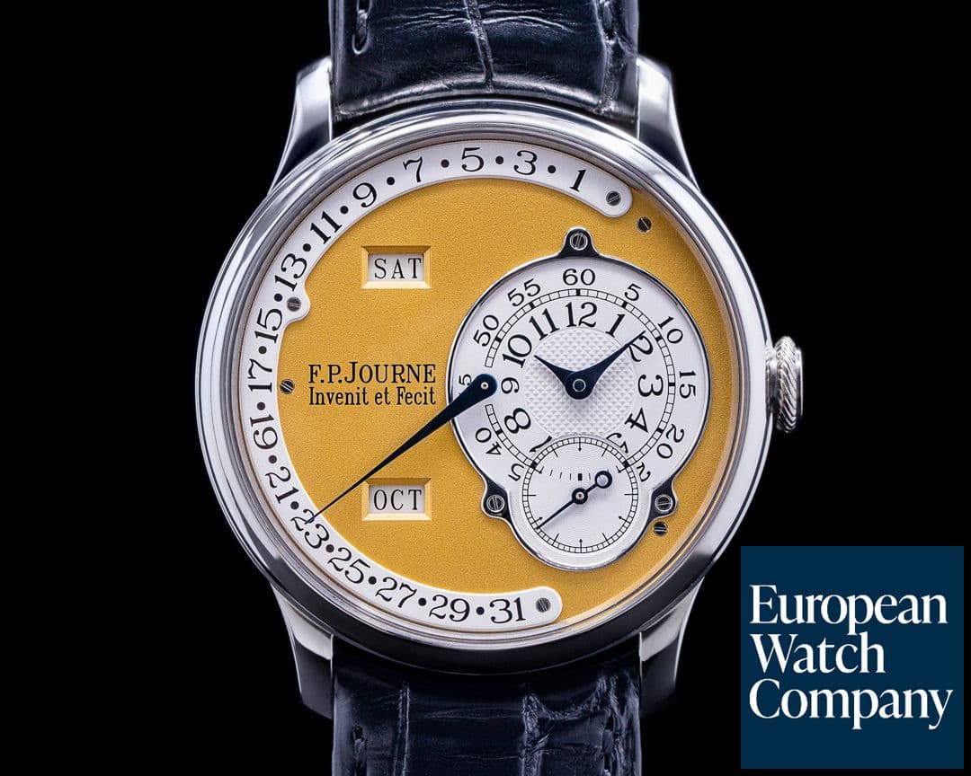 Image of F. P. Journe Octa Calendrier Platinum / Yellow Gold Dial 38MM BRASS MOVEMENT