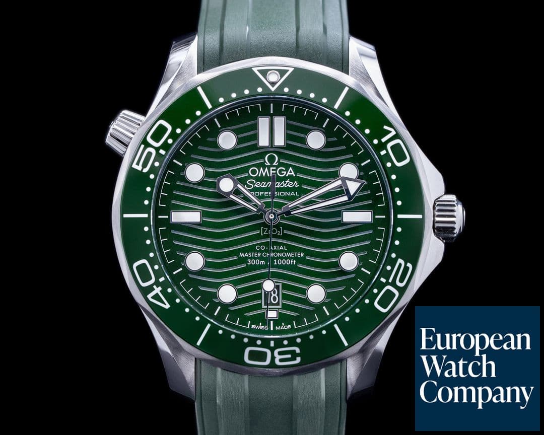 Image of Omega Seamaster Green dial Diver 300M Co-Axial Master Chronometer Ceramic 2022