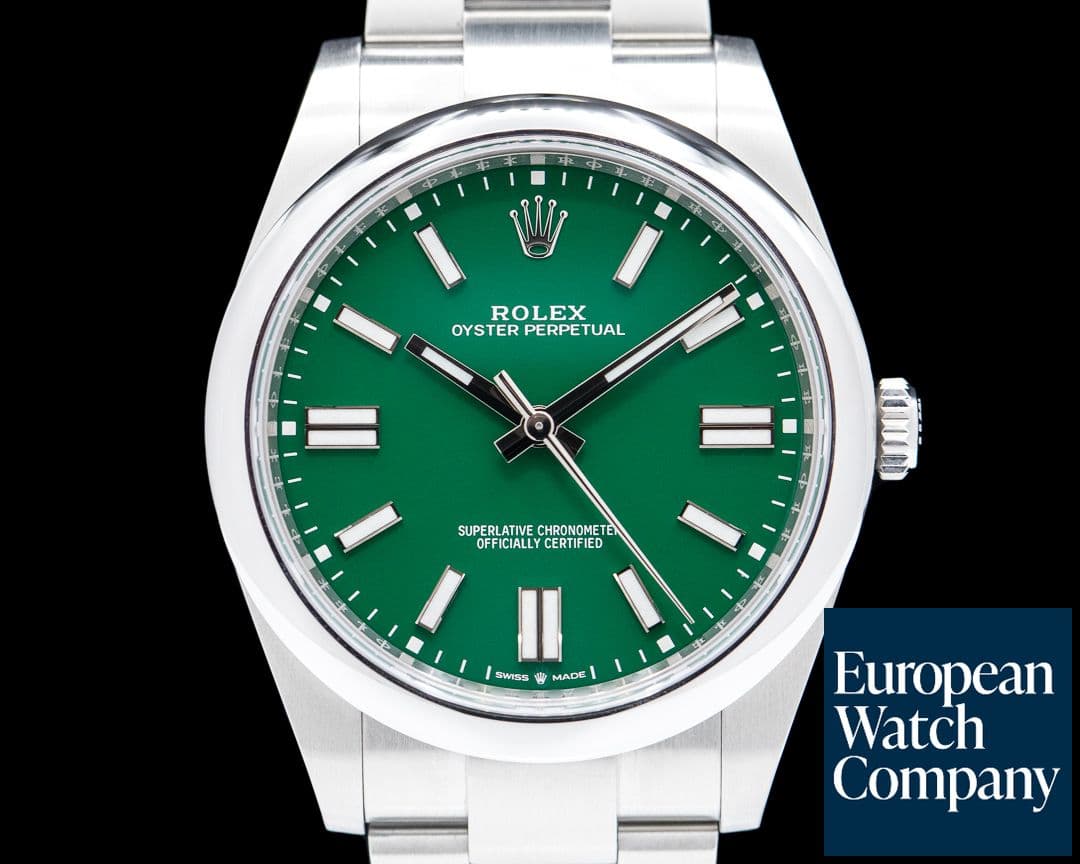 Image of Rolex Oyster Perpetual 124300 41mm SS / Green Dial UNWORN