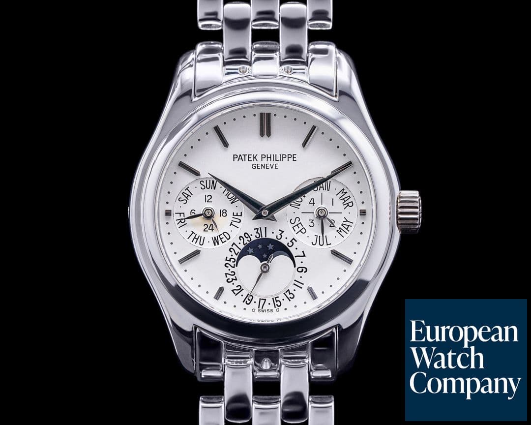 Image of Patek Philippe Perpetual Calendar 5136 18K White Gold Bracelet FUL SET 