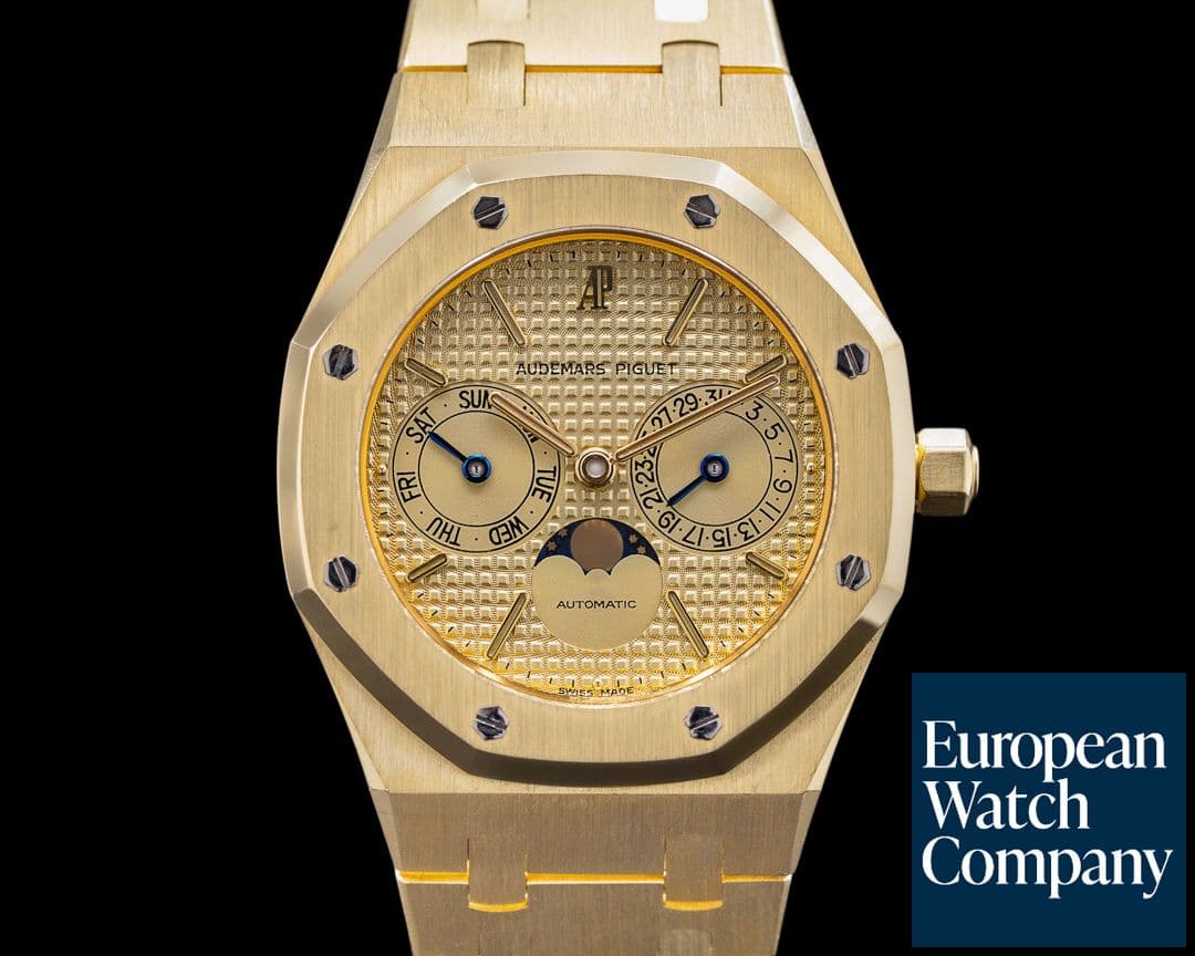 Image of Audemars Piguet Royal Oak 25594 Day Date Moon 18K Yellow Gold NICE