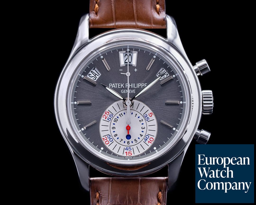 Image of Patek Philippe Annual Calendar 5960P Chronograph Platinum Grey Dial 