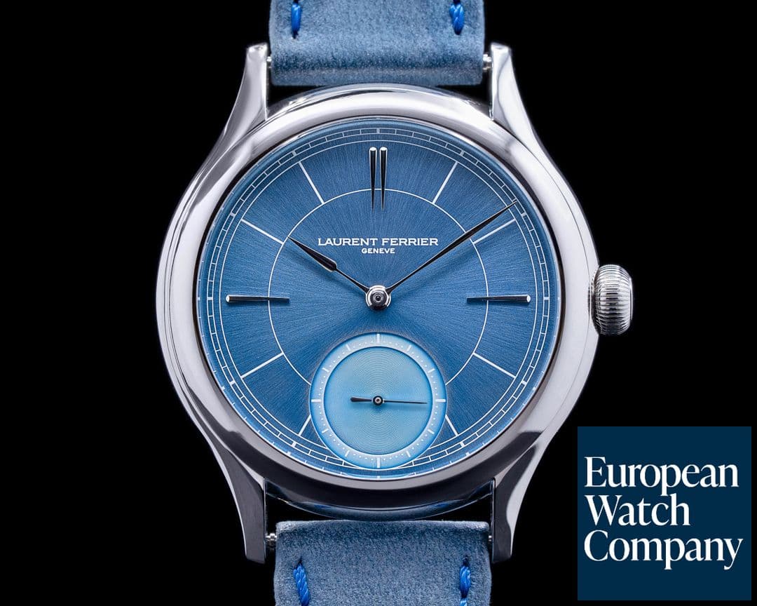 Image of Laurent Ferrier Galet Micro Rotor SS  Blue Glacial Dial 2021
