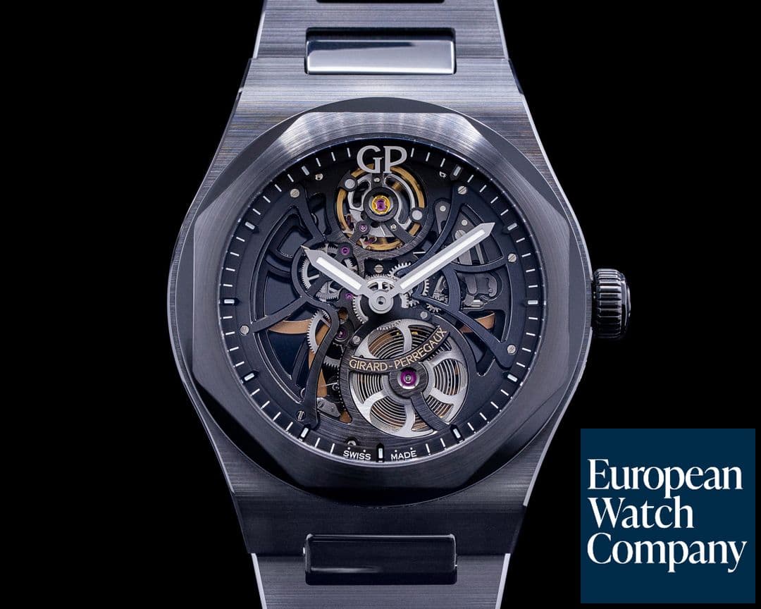 Image of Girard Perregaux Laureato Skeleton Black Ceramic