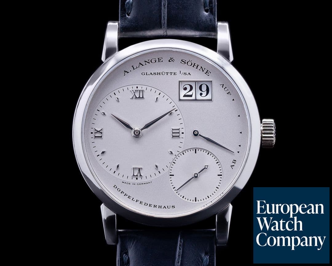 Image of A. Lange and Sohne Little Lange 1 Platinum "Stealth" RARE 36MM FULL SET
