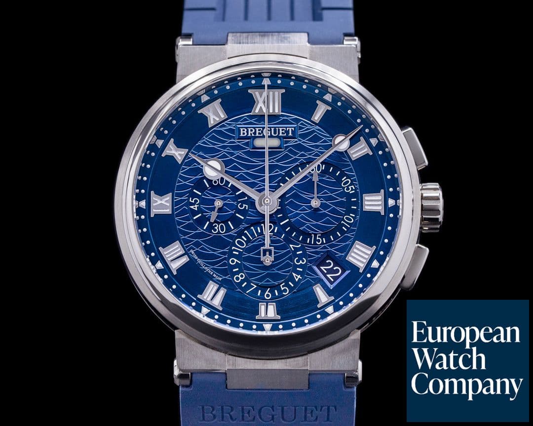 Image of Breguet Marine 18K White Gold Chronograph Blue dial 2022