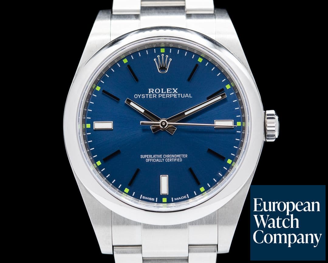 Image of Rolex Oyster Perpetual SS Blue Dial 