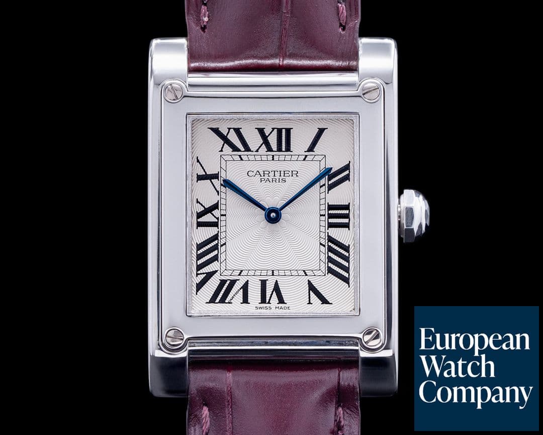 Image of Cartier Privee Collection Tank a Vis CPCP W1539951 Platinum RARE