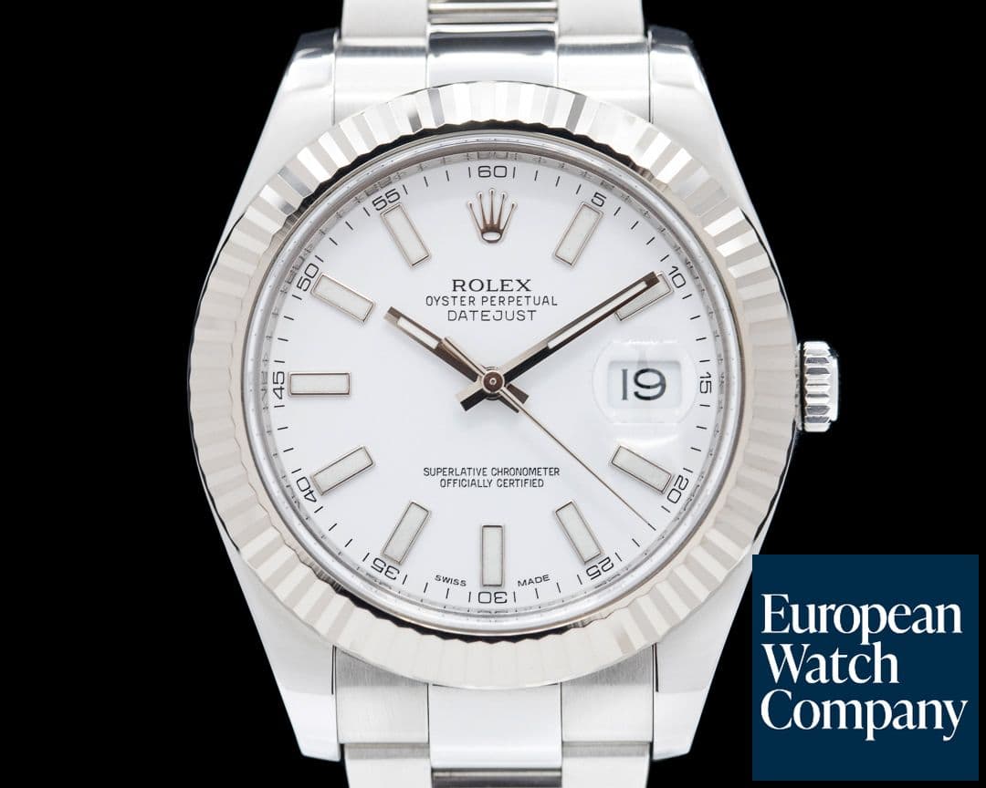 Image of Rolex Datejust II White Stick Dial SS 
