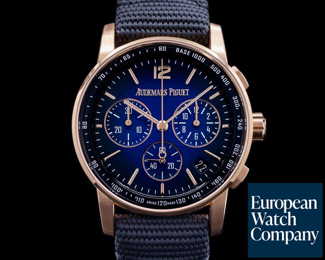 Image of Audemars Piguet Code 11:59 Chronograph Blue Dial Rose Gold