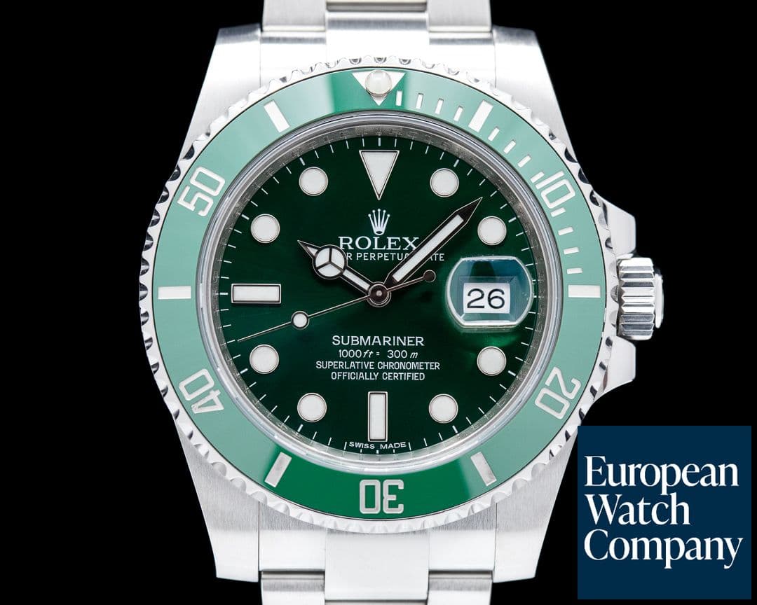 Image of Rolex Submariner "Hulk" Green Ceramic Bezel Green Dial SS 