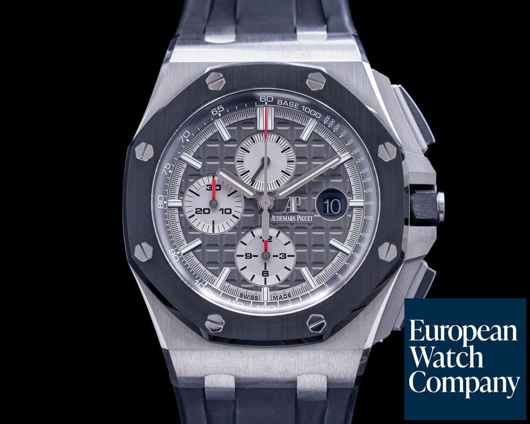 Image of Audemars Piguet 26400I0 Royal Oak Offshore Black Ceramic Bezel Titanium / Rubber