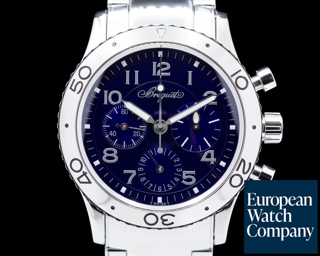 Image of Breguet Type XX 3807 Aeronavale SS Blue Dial LIMITED